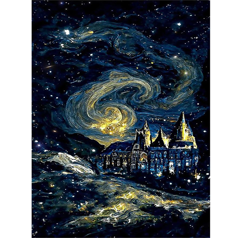 Night Starry Sky - Full Round Drill Diamond Painting 30*40CM