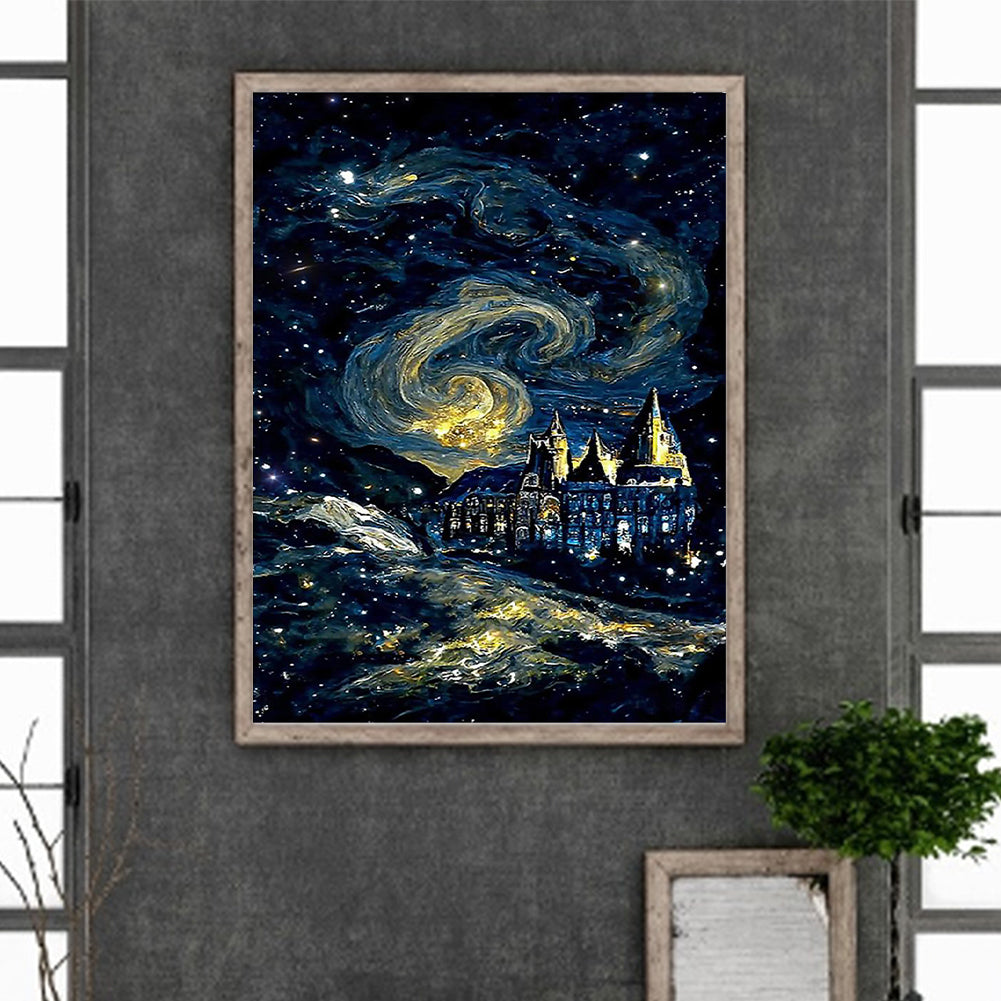 Night Starry Sky - Full Round Drill Diamond Painting 30*40CM