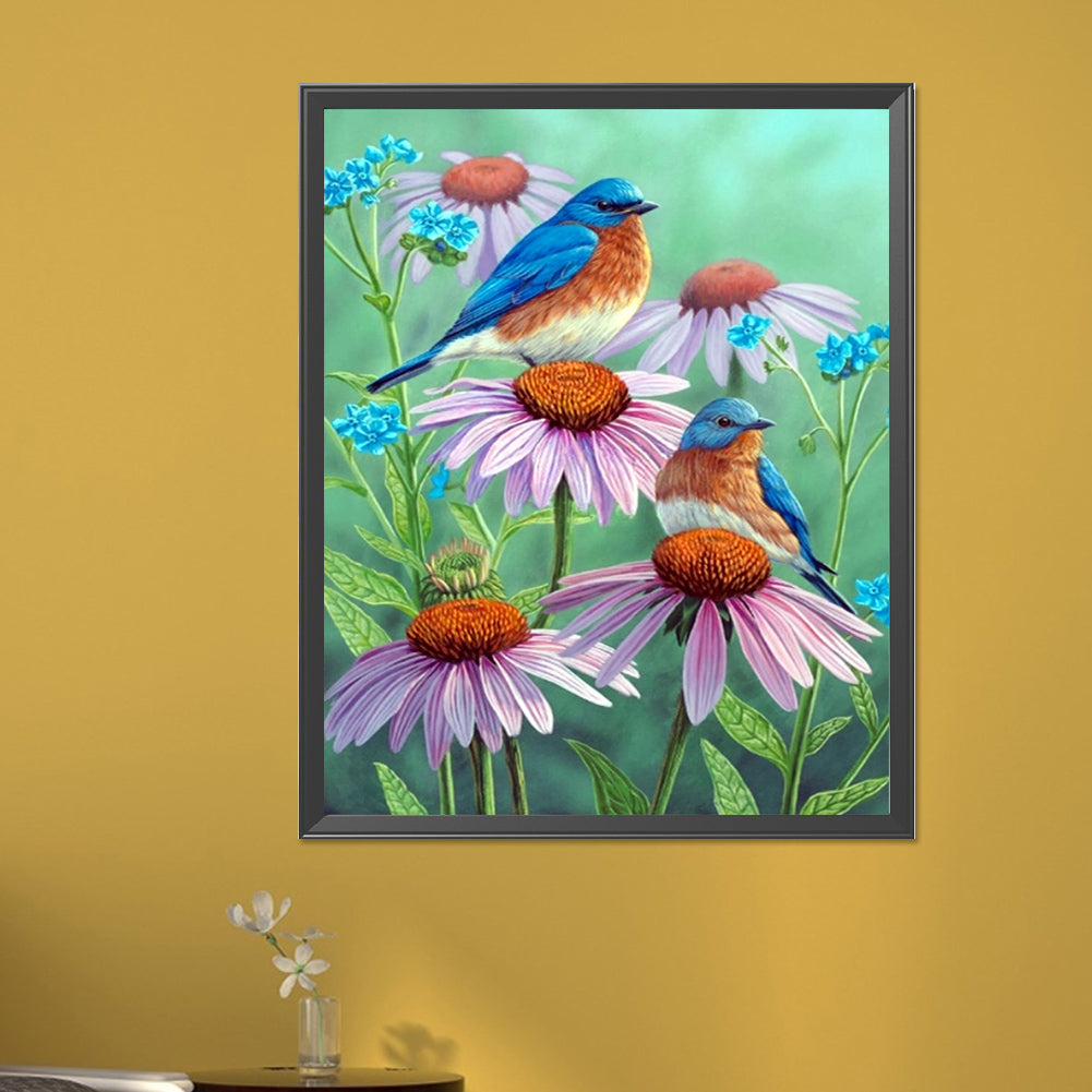 Daisy Bird - AB Round Drill Diamond Painting 40*50CM