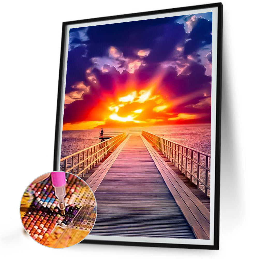 Sunset Strip - AB Round Drill Diamond Painting 40*50CM