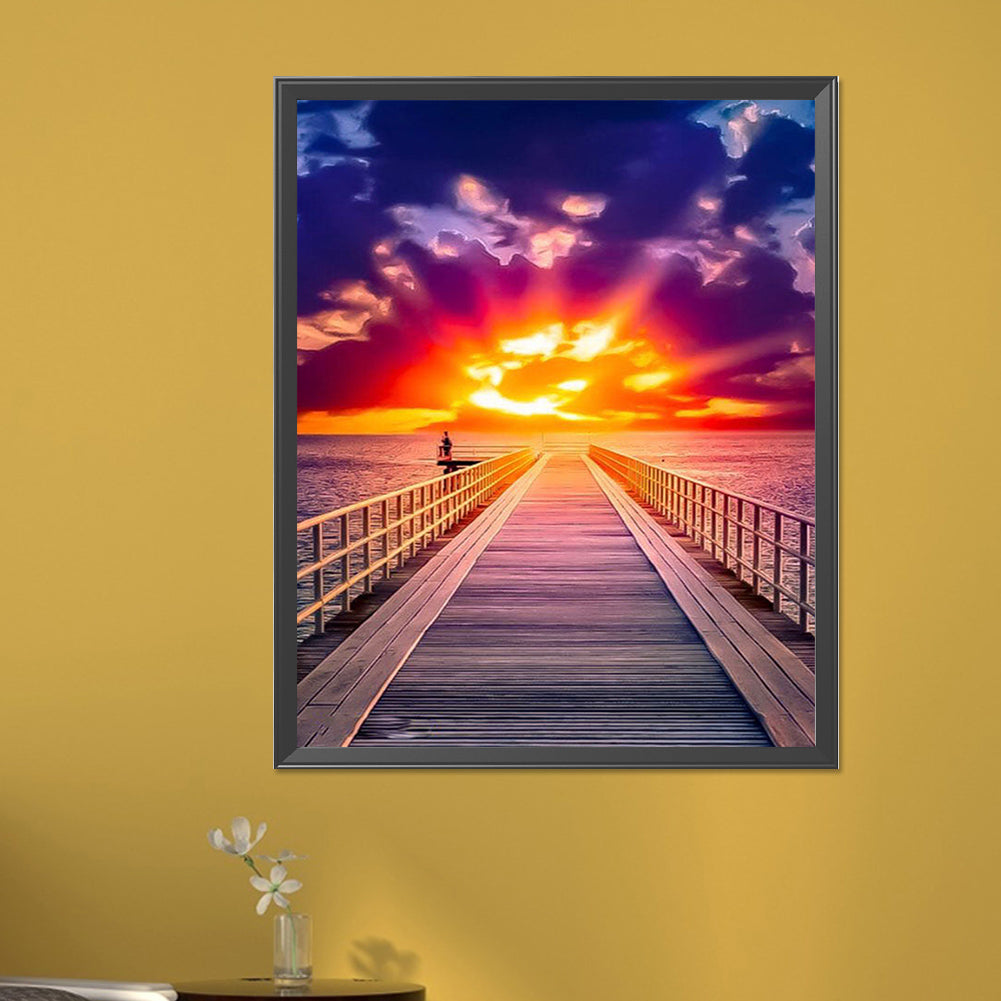 Sunset Strip - AB Round Drill Diamond Painting 40*50CM