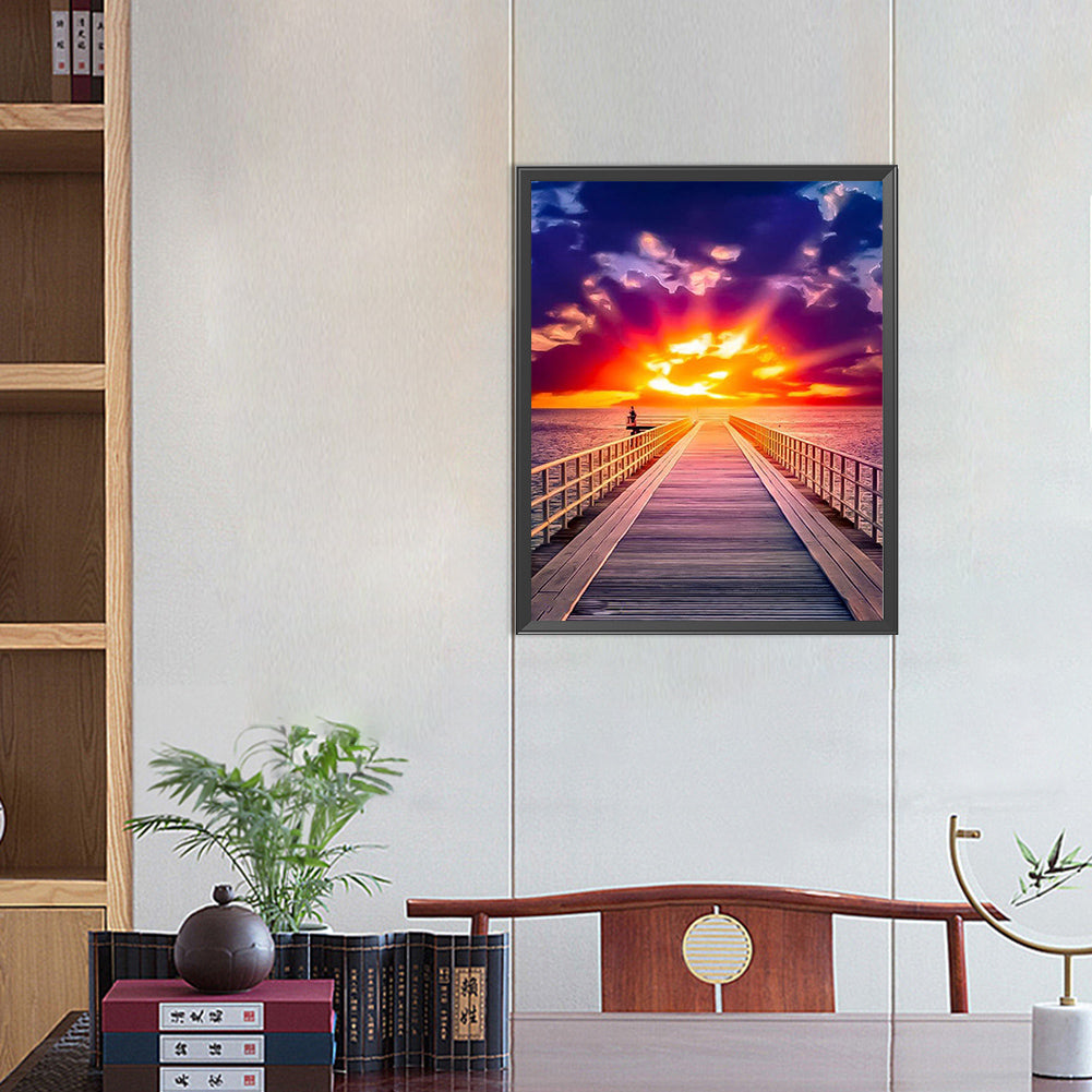 Sunset Strip - AB Round Drill Diamond Painting 40*50CM