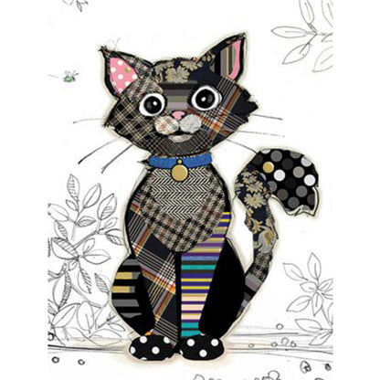 Cartoon Cat - 11CT Stamped Cross Stitch 40*53CM