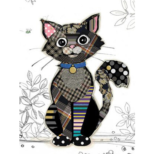 Cartoon Cat - 11CT Stamped Cross Stitch 40*53CM