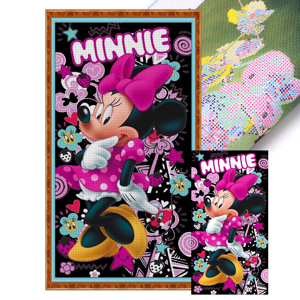 Minnie - 11CT Stamped Cross Stitch 40*75CM
