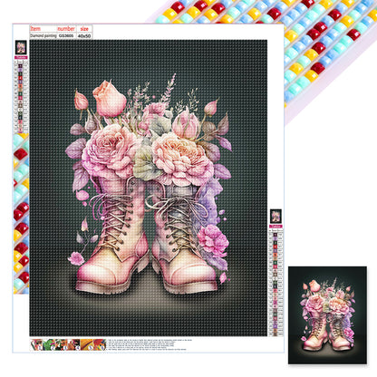 Boots Bouquet - Full Square Drill Diamond Painting 40*50CM