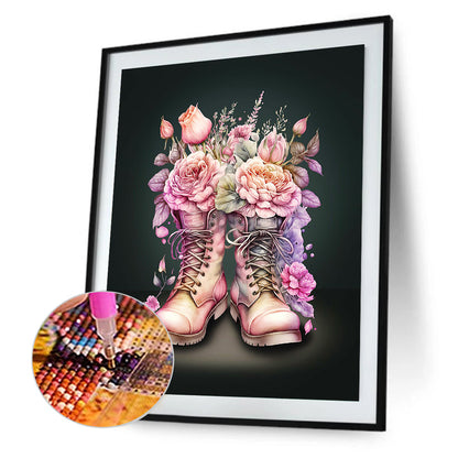 Boots Bouquet - Full Square Drill Diamond Painting 40*50CM