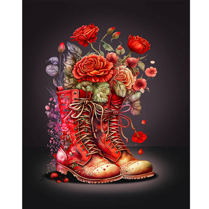 Boots Bouquet - Full Square Drill Diamond Painting 40*50CM