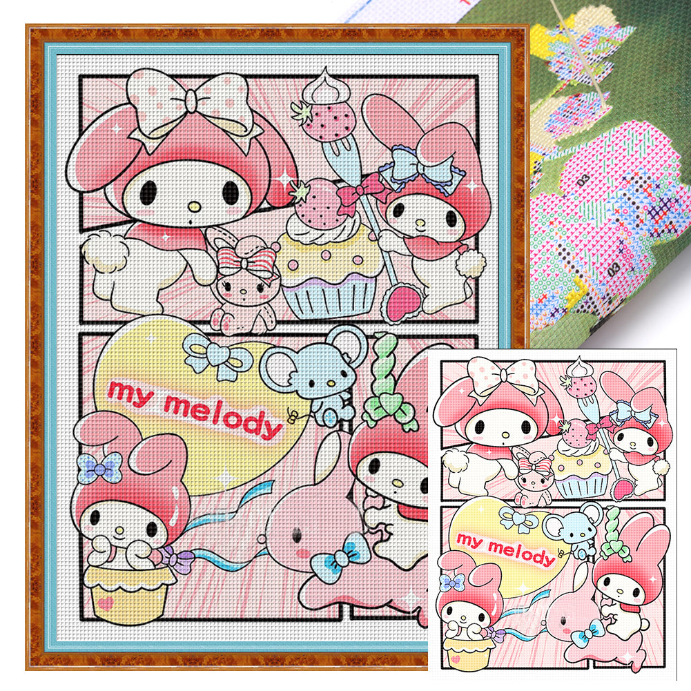Melody - 11CT Stamped Cross Stitch 50*68CM