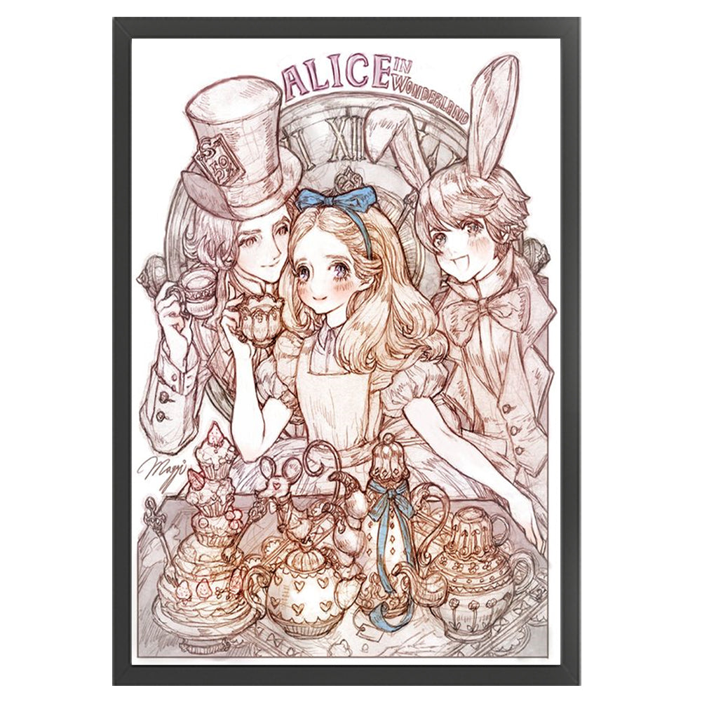 Alice In Wonderland - 11CT Stamped Cross Stitch 50*70CM