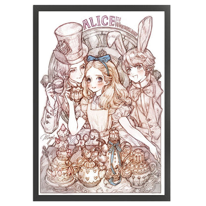 Alice In Wonderland - 11CT Stamped Cross Stitch 50*70CM