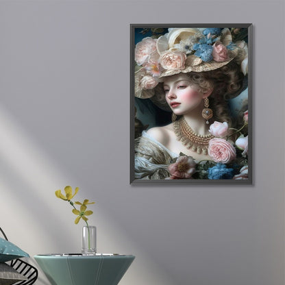 Classical Court Girl - Full Round Drill Diamond Painting 40*60CM