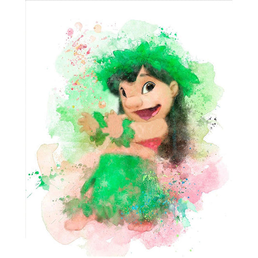 Lilo And Stitch Lilo - 11CT Stamped Cross Stitch 40*50CM