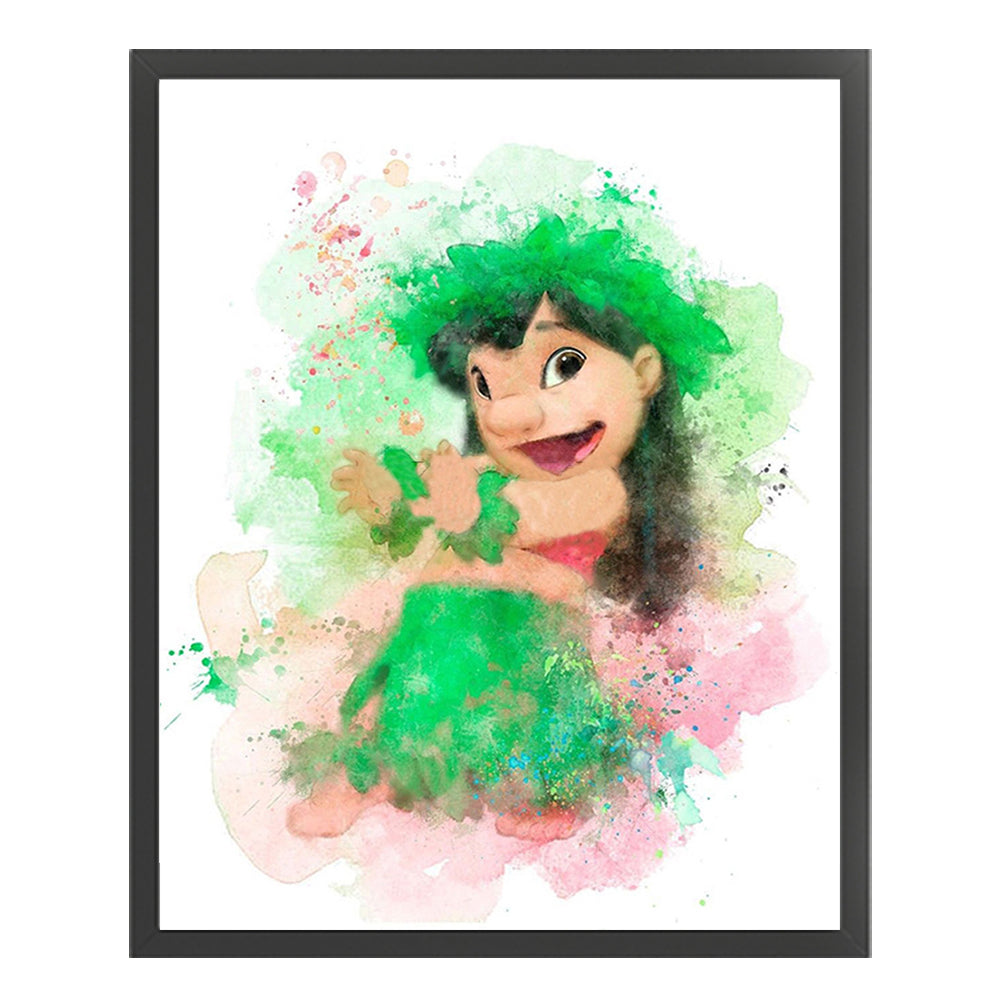Lilo And Stitch Lilo - 11CT Stamped Cross Stitch 40*50CM