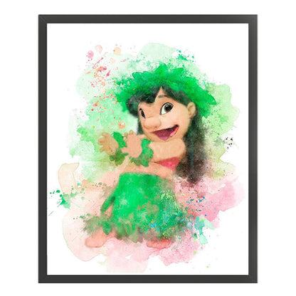 Lilo And Stitch Lilo - 11CT Stamped Cross Stitch 40*50CM