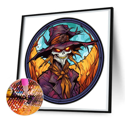 Halloween Glass Painting - Full Round Drill Diamond Painting 30*30CM