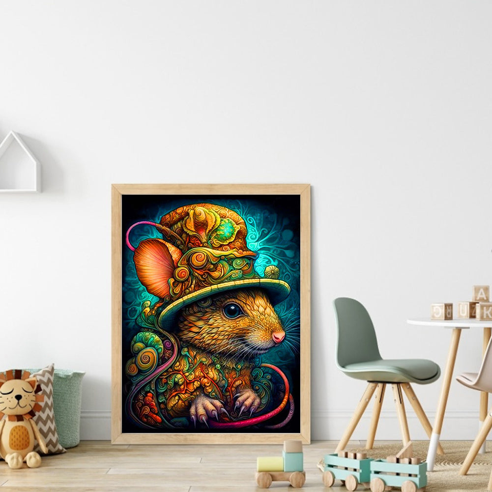 Little Mouse - 11CT Stamped Cross Stitch 40*55CM