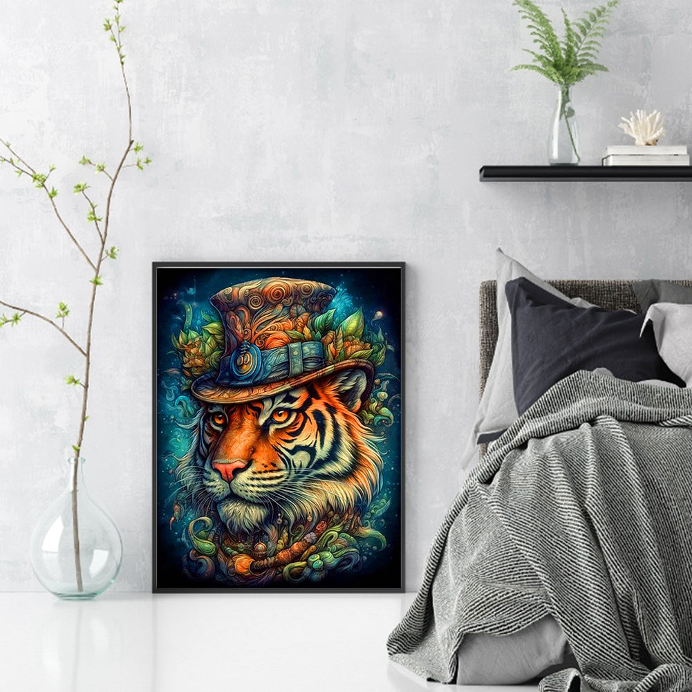 Tiger - 11CT Stamped Cross Stitch 40*55CM