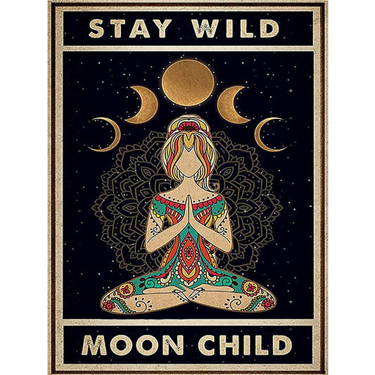 Moon Girl - 11CT Stamped Cross Stitch 50*65CM