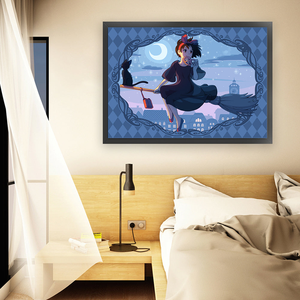 Kiki'S Delivery Service - 11CT Stamped Cross Stitch 60*45CM