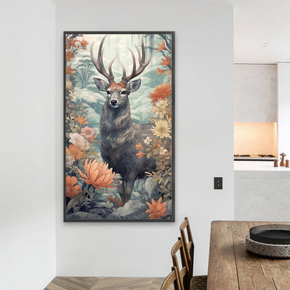 Deer - AB Round Drill Diamond Painting 40*70CM