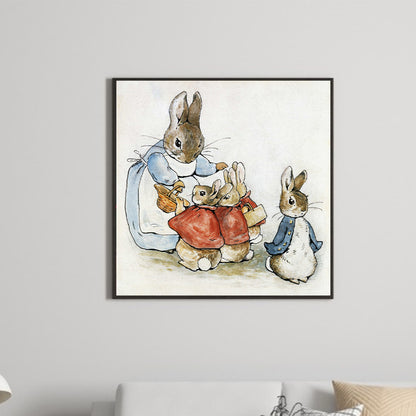 Rabbit - Full Round Drill Diamond Painting 30*30CM