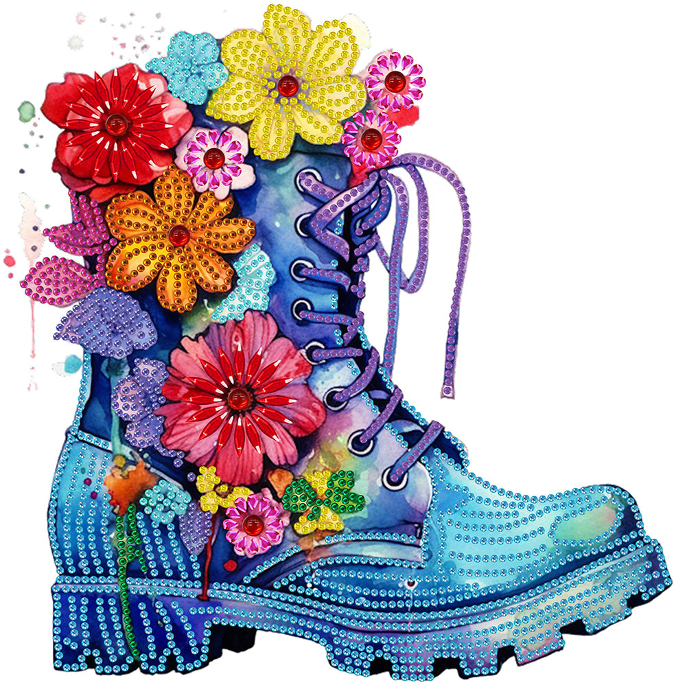 Boots Bouquet - Special Shaped Drill Diamond Painting 30*30CM