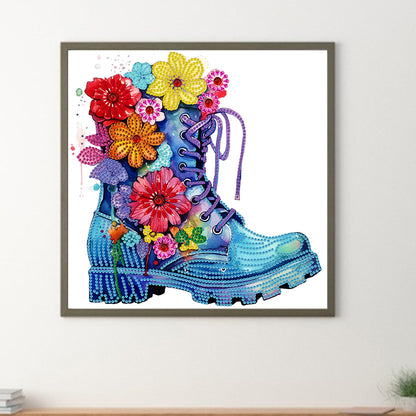 Boots Bouquet - Special Shaped Drill Diamond Painting 30*30CM