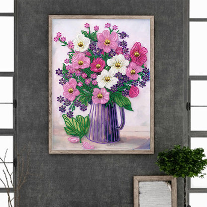 Vase Bouquet - Special Shaped Drill Diamond Painting 30*40CM