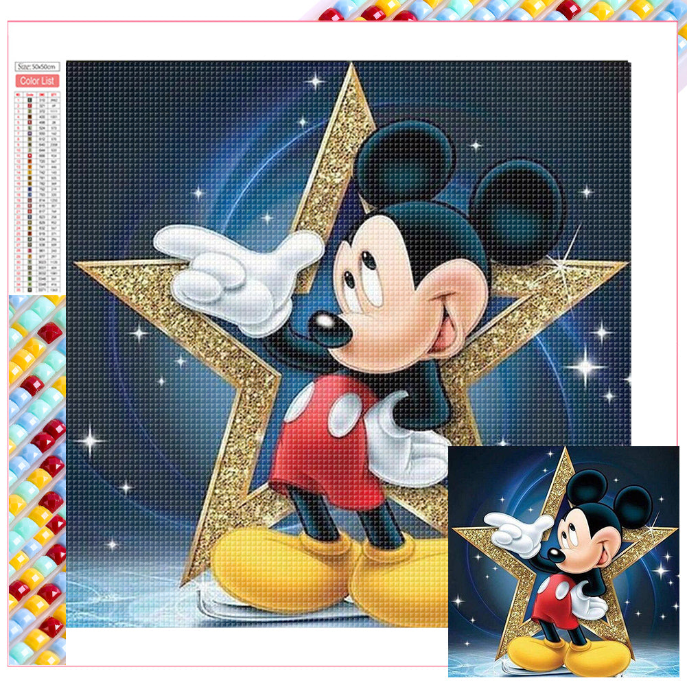 Mickey - Full Square Drill Diamond Painting 50*50CM