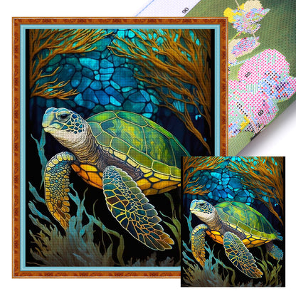 Sea Life - Sea Turtle - 14CT Stamped Cross Stitch 45*55CM