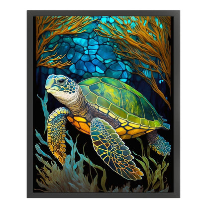 Sea Life - Sea Turtle - 14CT Stamped Cross Stitch 45*55CM