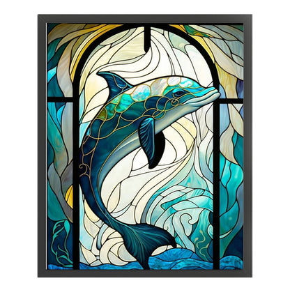 Sea Life - Dolphin - 14CT Stamped Cross Stitch 45*55CM