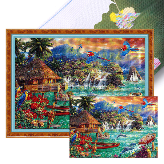 Landscape Scenery - 11CT Stamped Cross Stitch 80*55CM