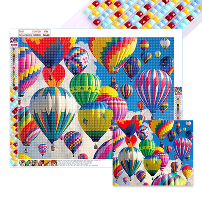 Hot Air Balloon - Full Square Drill Diamond Painting 50*40CM