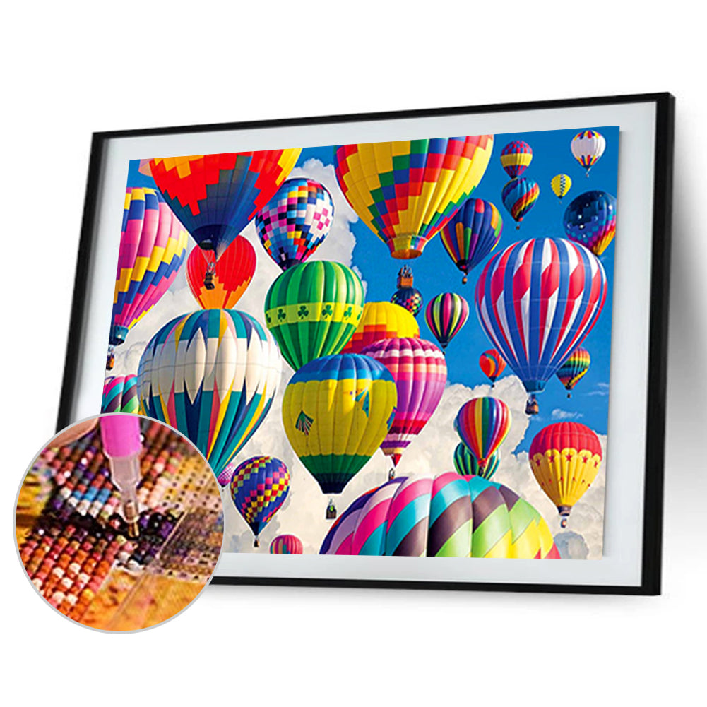 Hot Air Balloon - Full Square Drill Diamond Painting 50*40CM