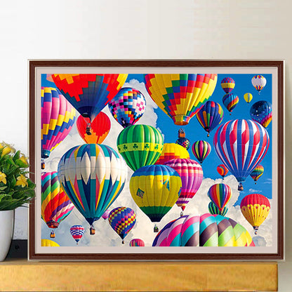 Hot Air Balloon - Full Square Drill Diamond Painting 50*40CM