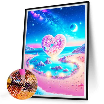 Dream Beach Love - Full Round Drill Diamond Painting 30*40CM