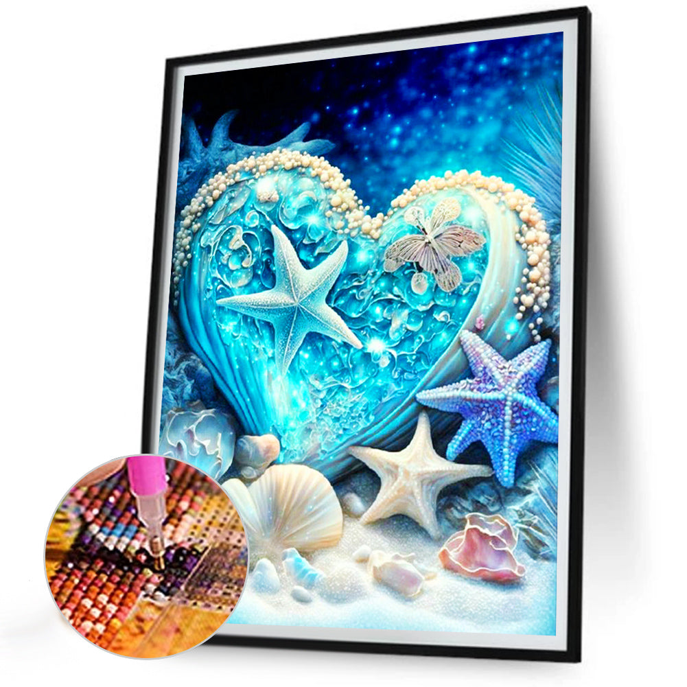 Dream Starfish Love - Full Round Drill Diamond Painting 30*40CM