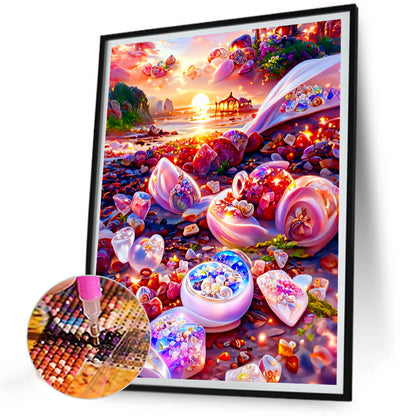 Dreamy Riverside - Full Round Drill Diamond Painting 30*40CM