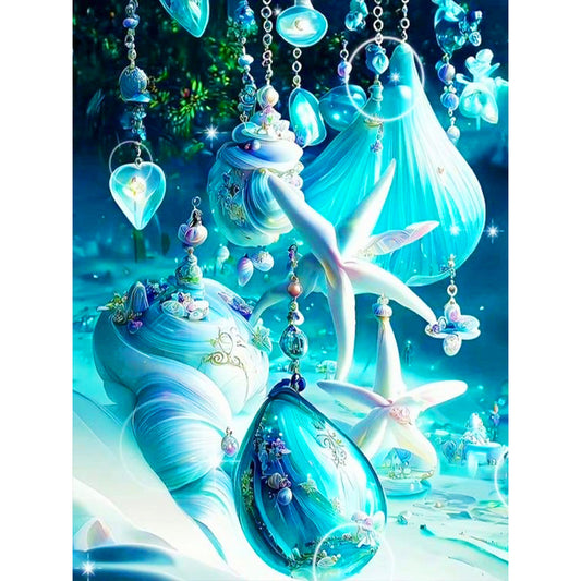 Dream Starfish Glass - Full Round Drill Diamond Painting 30*40CM