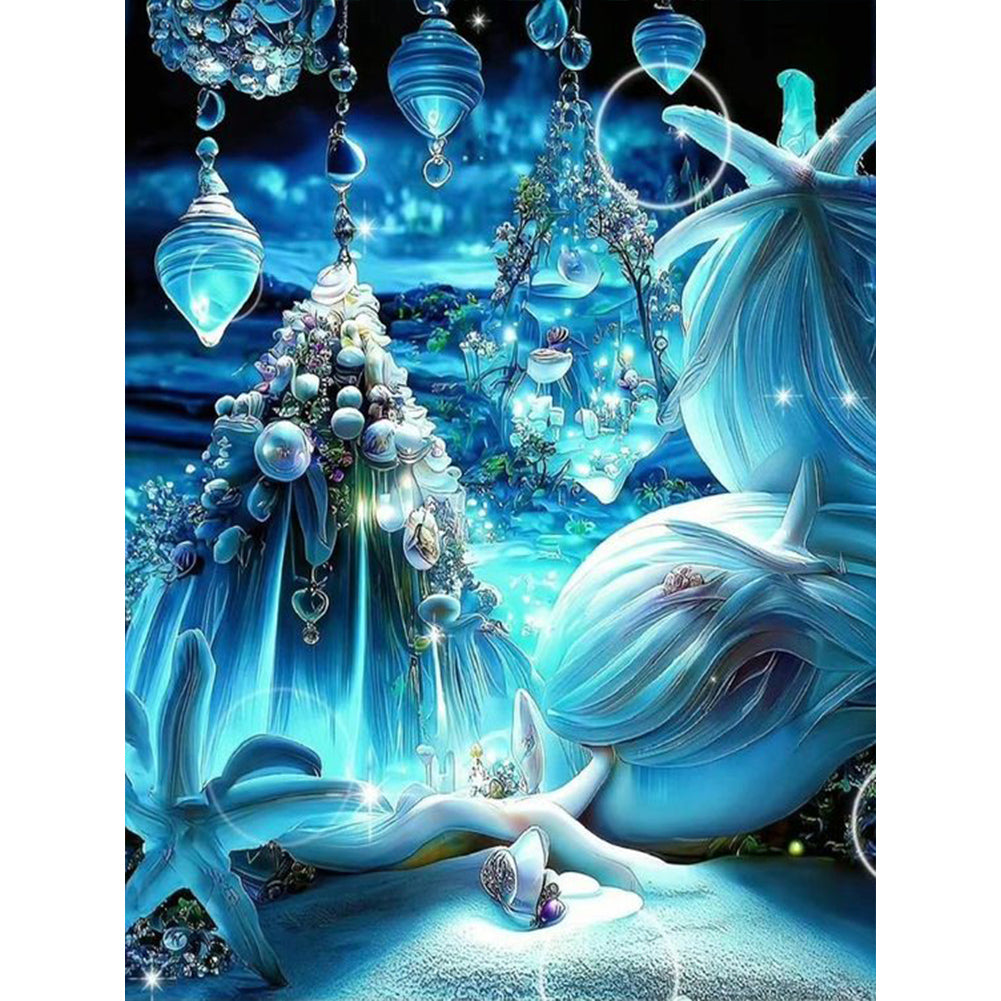 Dream Undersea Residence - Full Round Drill Diamond Painting 30*40CM