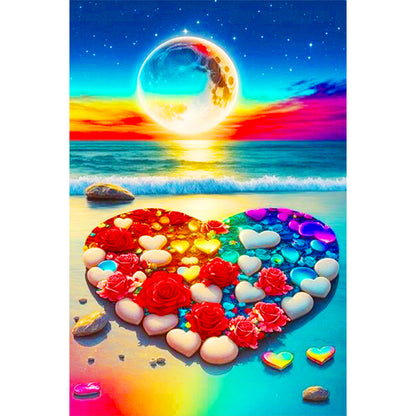 Romantic Seaside - Full Round Drill Diamond Painting 40*60CM