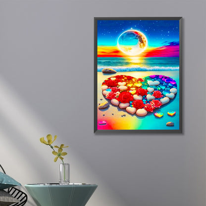Romantic Seaside - Full Round Drill Diamond Painting 40*60CM