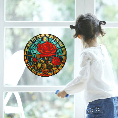 DIY Child Stickers Toy Stained Glass Handmade Children Sticker Toy Gift for Kids