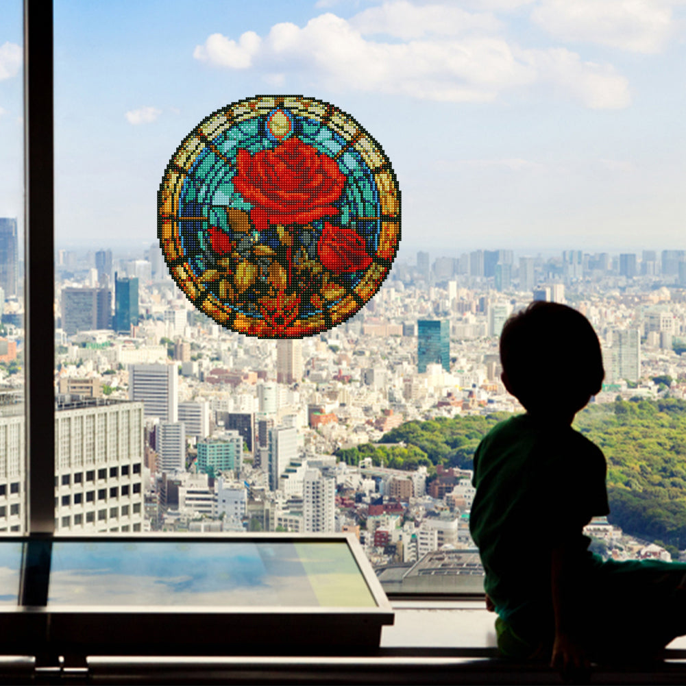 DIY Child Stickers Toy Stained Glass Handmade Children Sticker Toy Gift for Kids