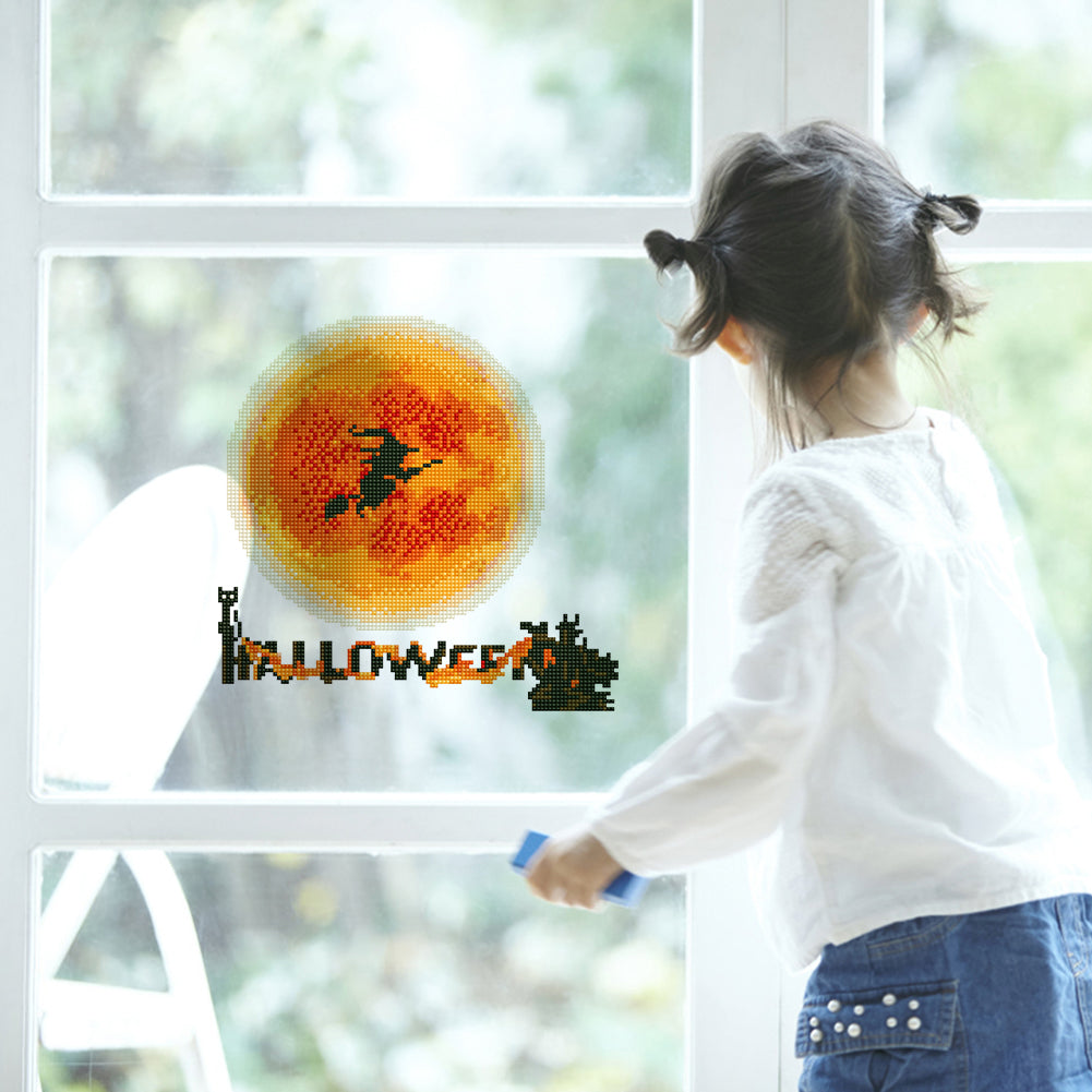 DIY Child Stickers Toy Creative Diamond Stickers Halloween Element Gift for Kids