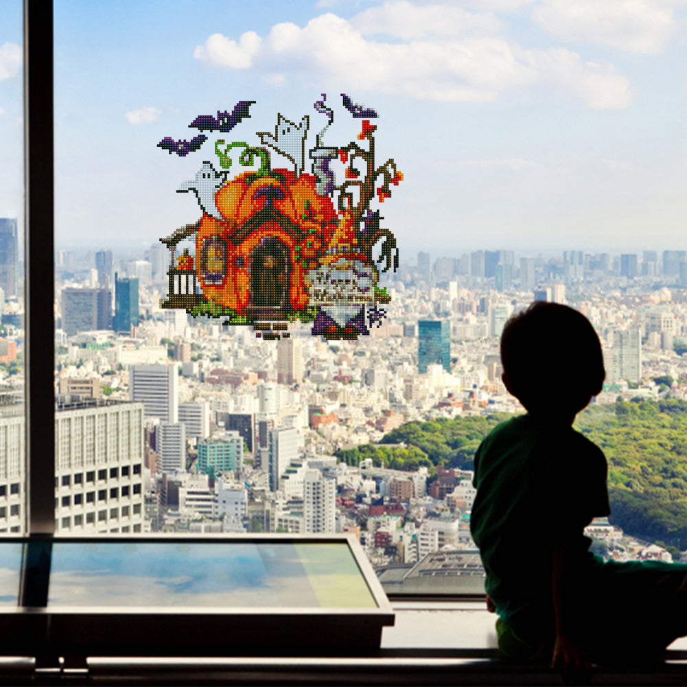 DIY Child Stickers Toy Creative Diamond Stickers Halloween Element Gift for Kids