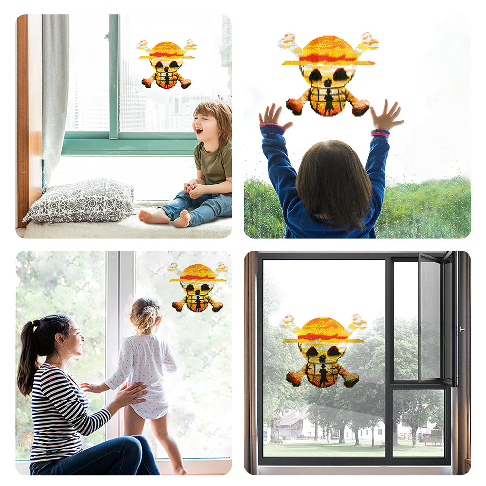 DIY Child Stickers Toy Creative Diamond Stickers Halloween Element Gift for Kids