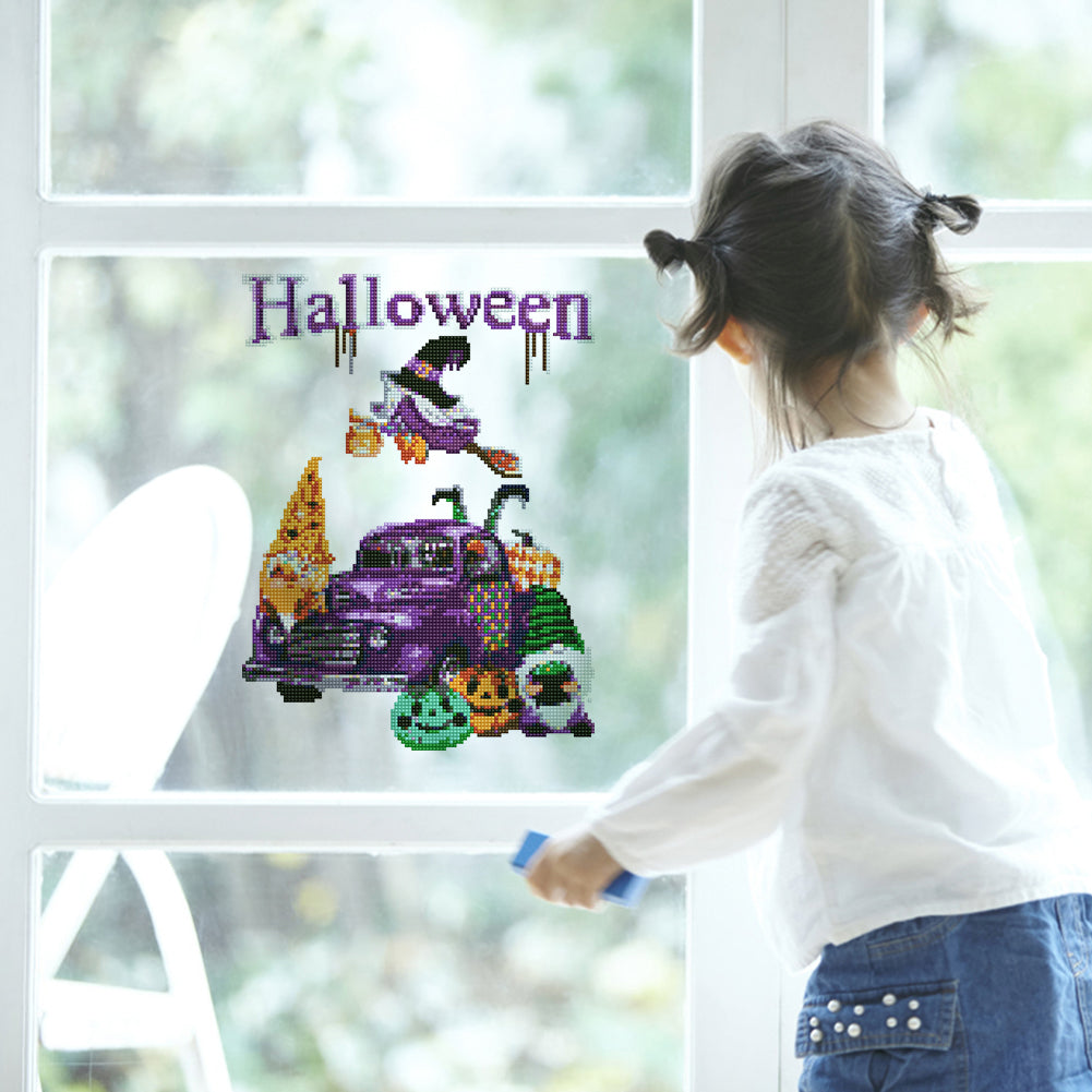 DIY Child Stickers Toy Creative Diamond Stickers Halloween Element Gift for Kids